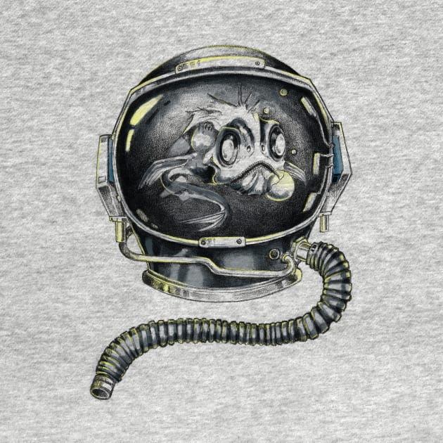 Fish in a diving helmet. by Buy Custom Things